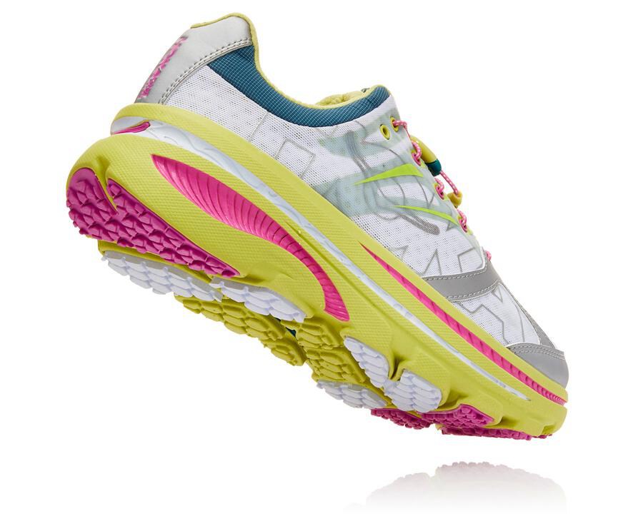 Hoka One One ランニングシューズ レディース 白 - Bondi OV XB - TI6129875